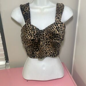 Leopard Print Crop Top